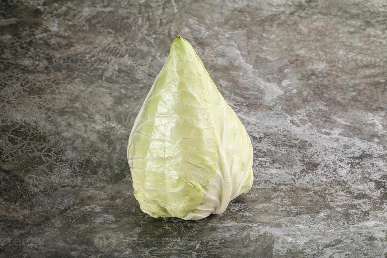 Cone sweetheart ripe green cabbage photo