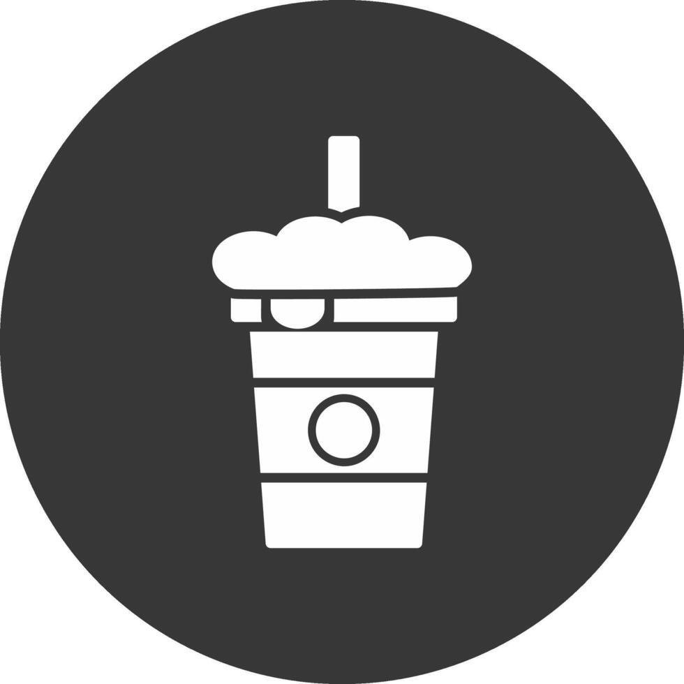 Soda Glyph Inverted Icon vector