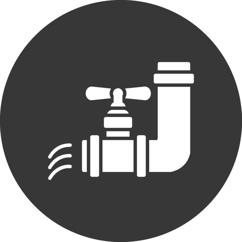 Water Supply Glyph Inverted Icon vector