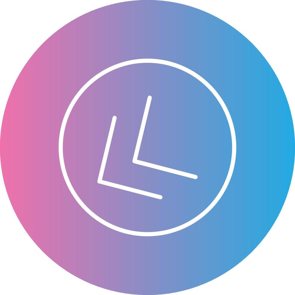 Chevron Line Gradient Circle Icon vector