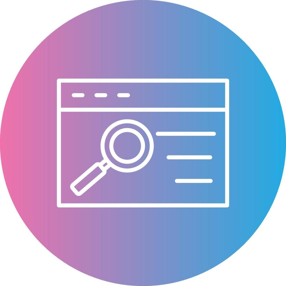 Quality Assurance Line Gradient Circle Icon vector