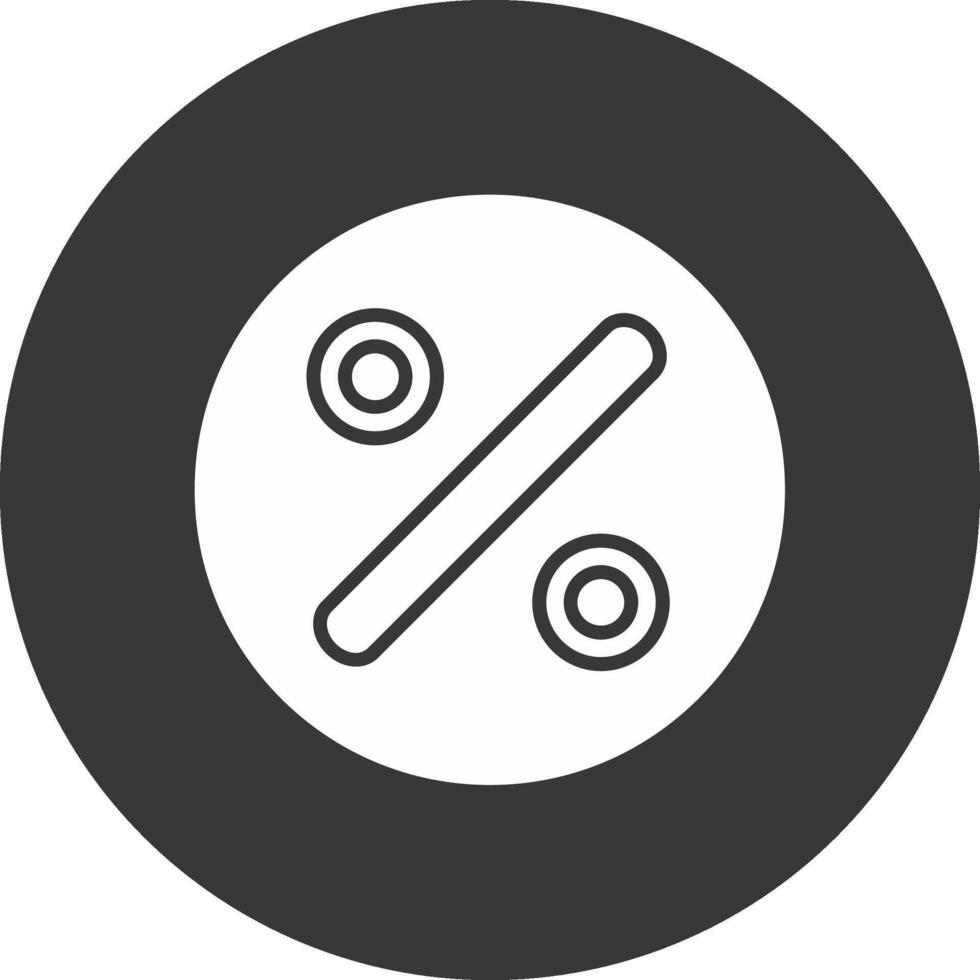 Divide Glyph Inverted Icon vector