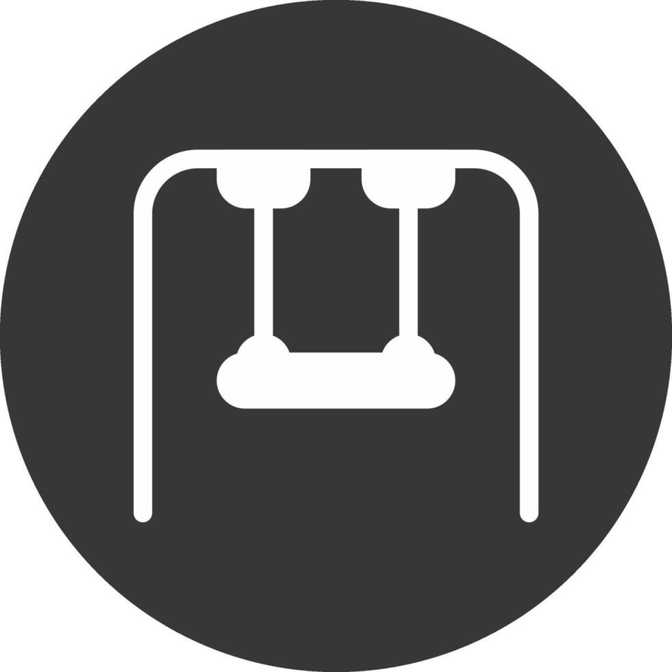 Swing Glyph Inverted Icon vector