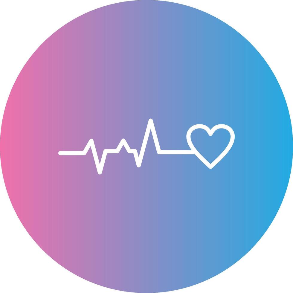 Life Line Gradient Circle Line Gradient Circle Icon vector