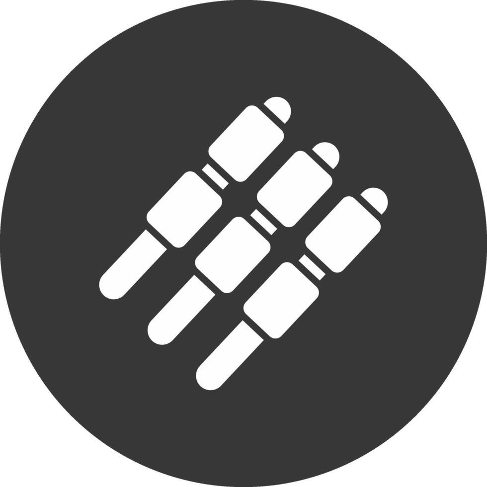 Marshmallows Glyph Inverted Icon vector