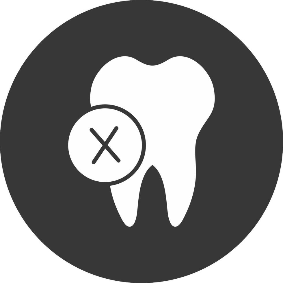 Dentist Glyph Inverted Icon vector