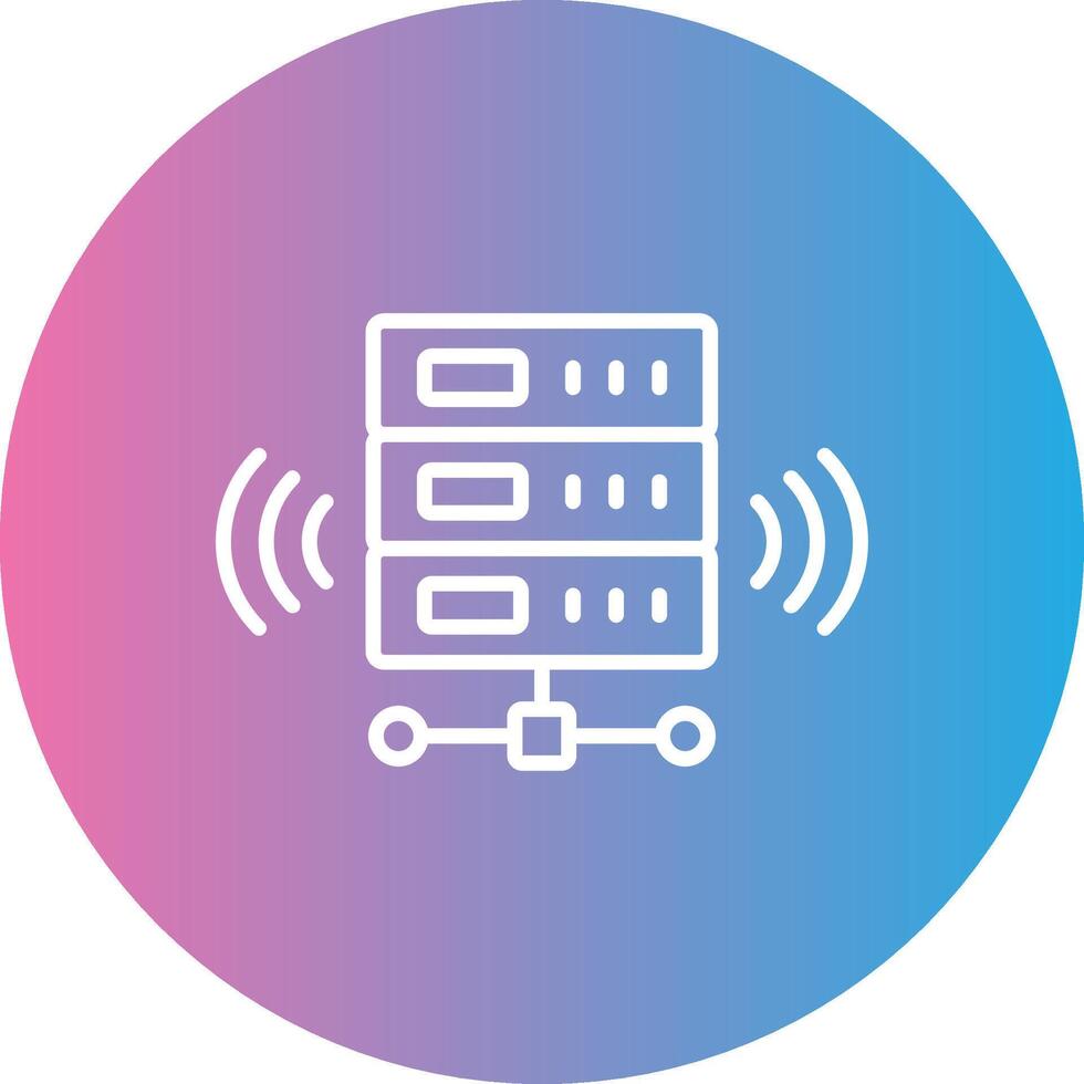 Wireless Database Line Gradient Circle Icon 43430092 Vector Art at Vecteezy