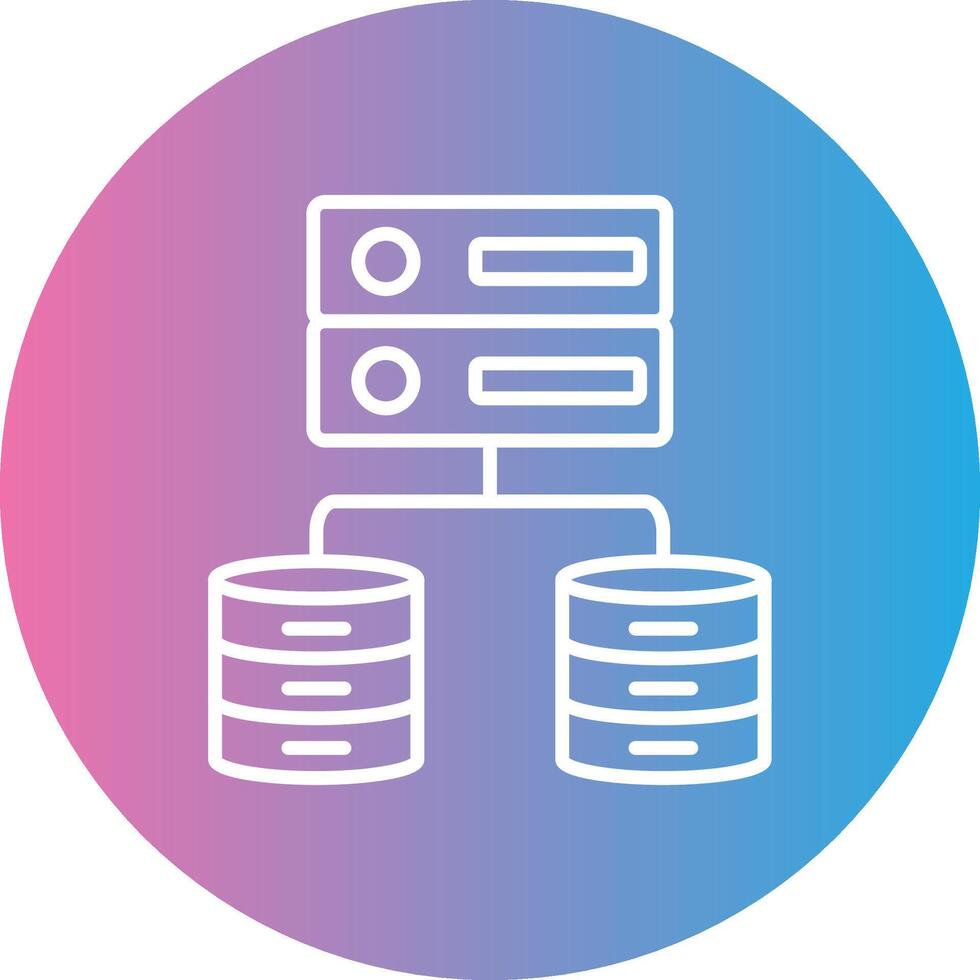 Data Server Line Gradient Circle Icon 43430189 Vector Art at Vecteezy