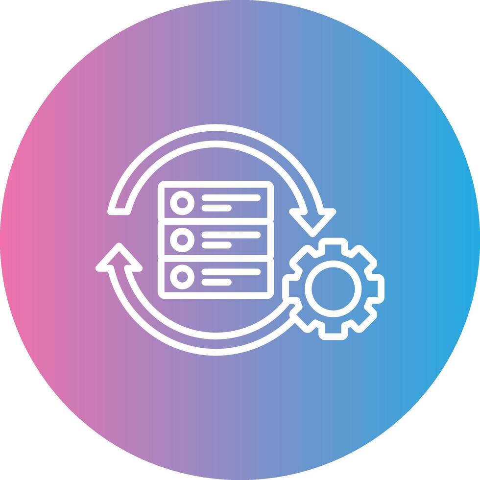 datos Procesando línea degradado circulo icono 43430211 Vector en Vecteezy