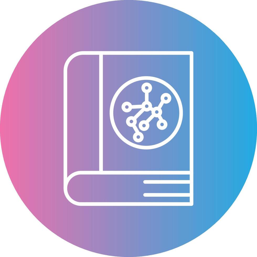 Constellation Line Gradient Circle Icon vector