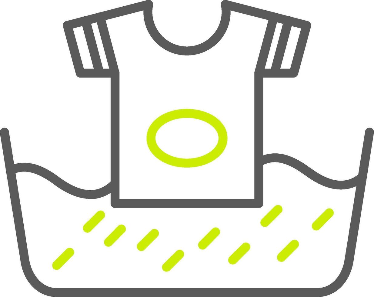 Wash Line Two Color Icon vector