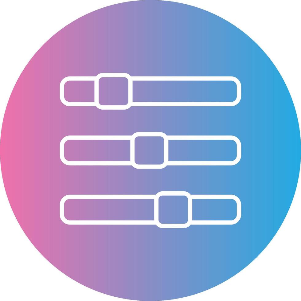 Progress Bar Line Gradient Circle Icon vector