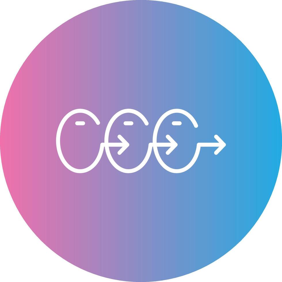 Process Chart Line Gradient Circle Icon 43430596 Vector Art at Vecteezy