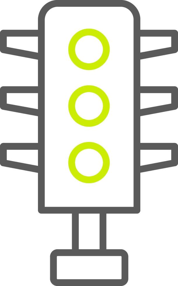 Traffic Light Line Two Color Icon vector