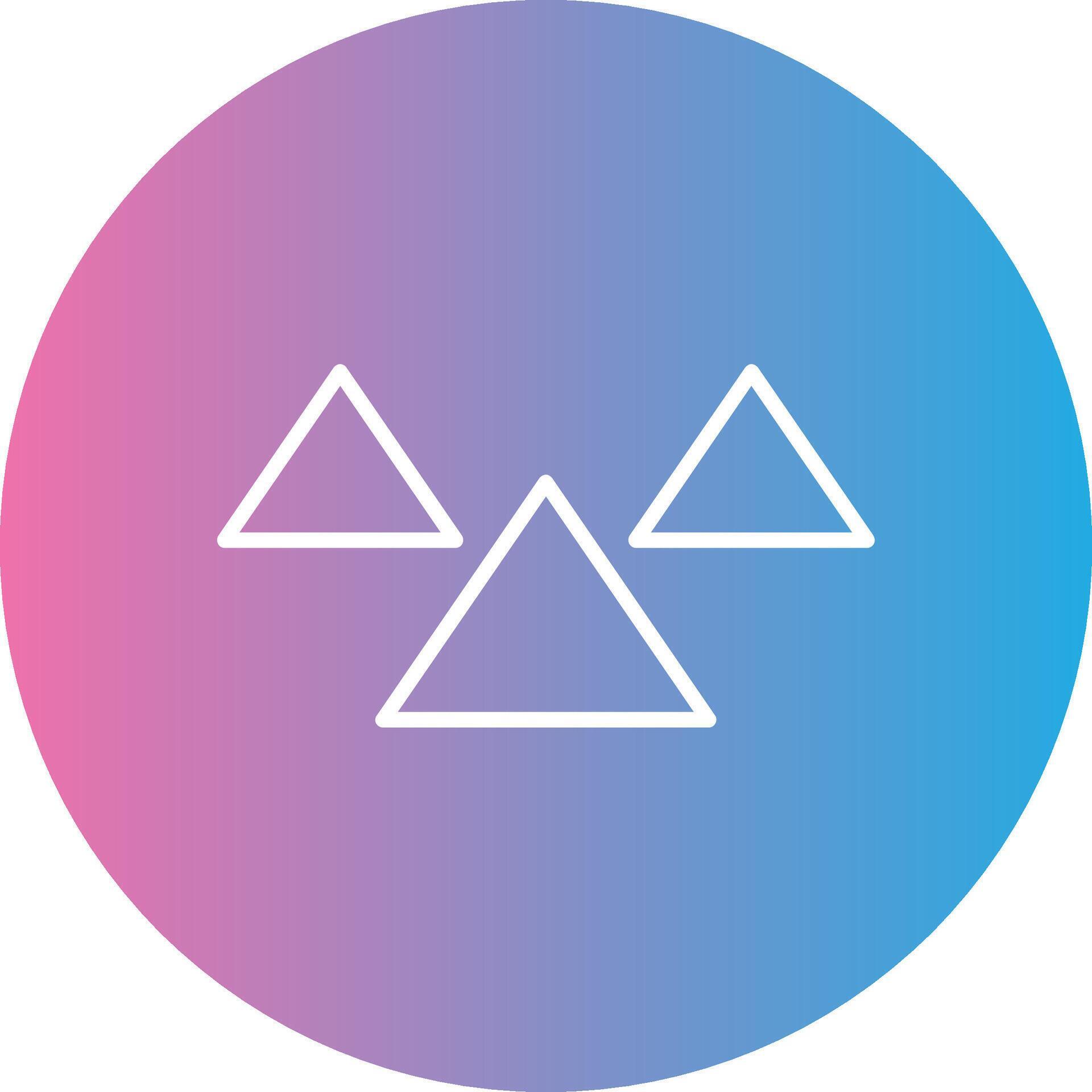 Triangles Line Gradient Circle Icon 43430665 Vector Art at Vecteezy