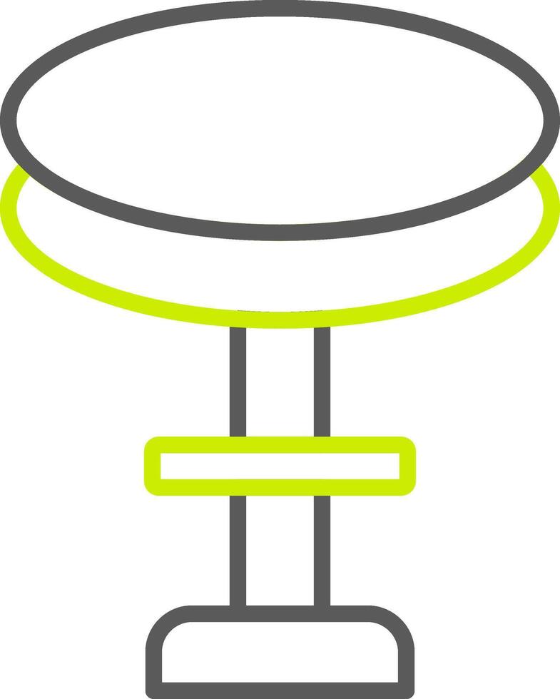 Stool Line Two Color Icon vector