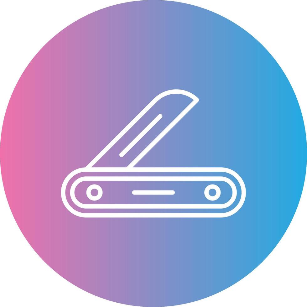 Multitool Line Gradient Circle Icon vector