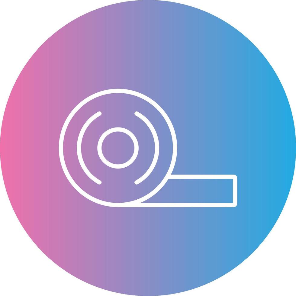 Adhesive Tape Line Gradient Circle Icon vector