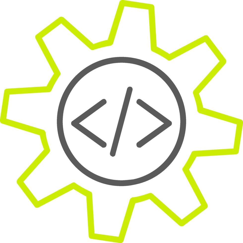 Configuration Line Two Color Icon vector