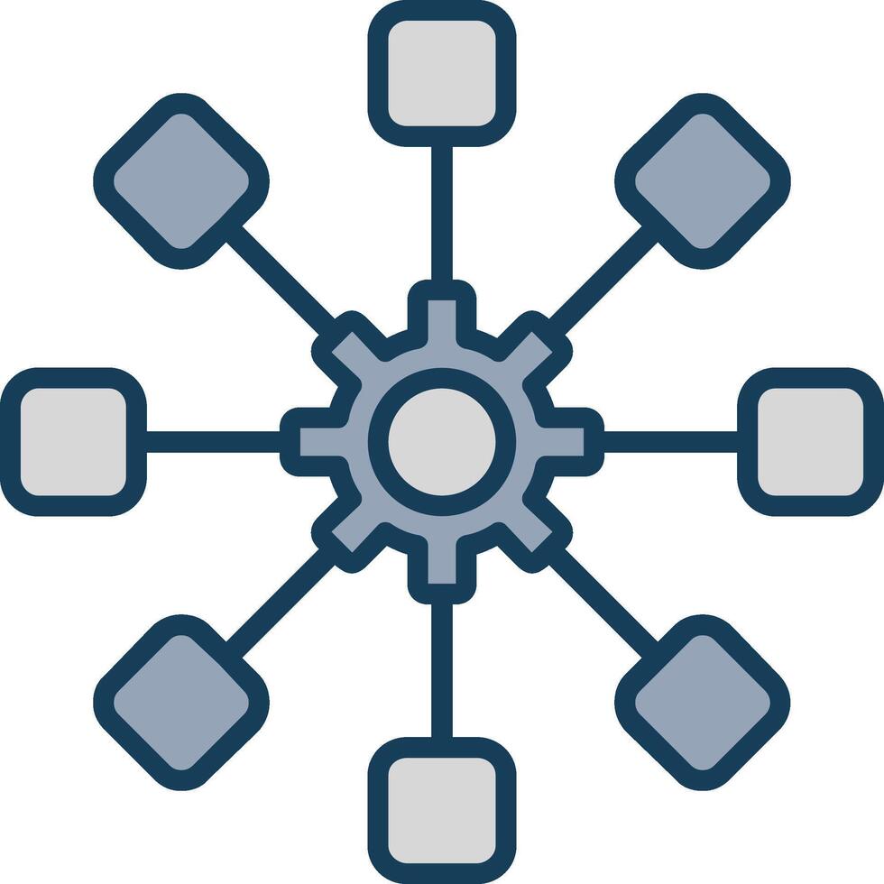 Structure Line Filled Grey Icon vector