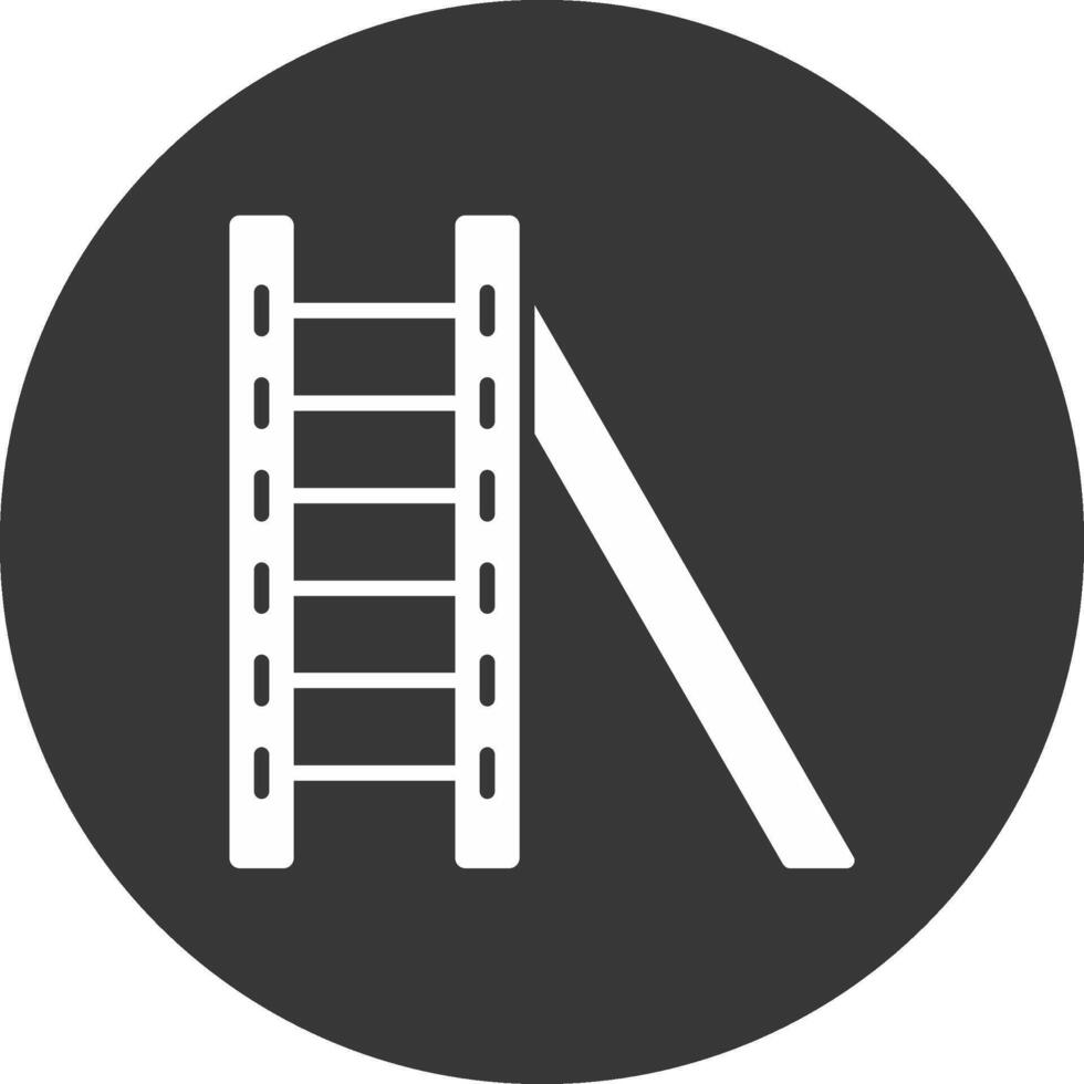 Ladder Glyph Inverted Icon vector