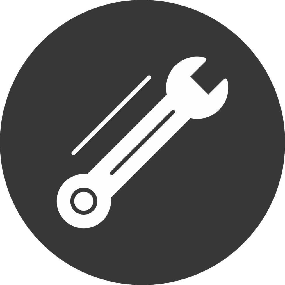 DIY Glyph Inverted Icon vector