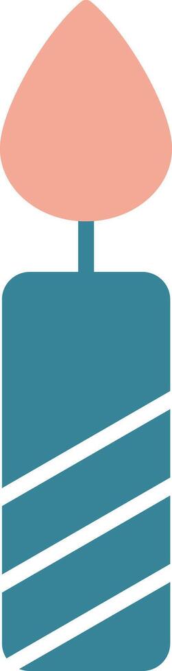 Candle Glyph Two Color Icon vector