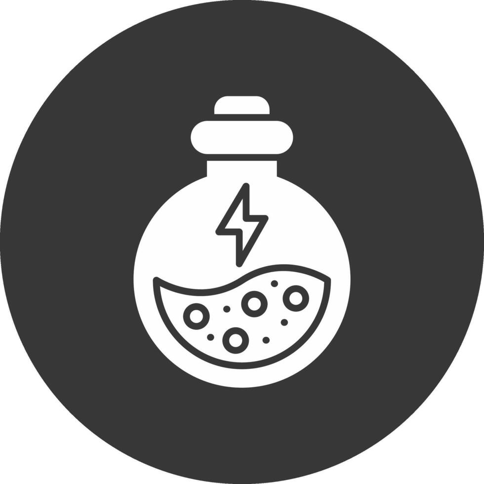 Scientific Glyph Inverted Icon vector