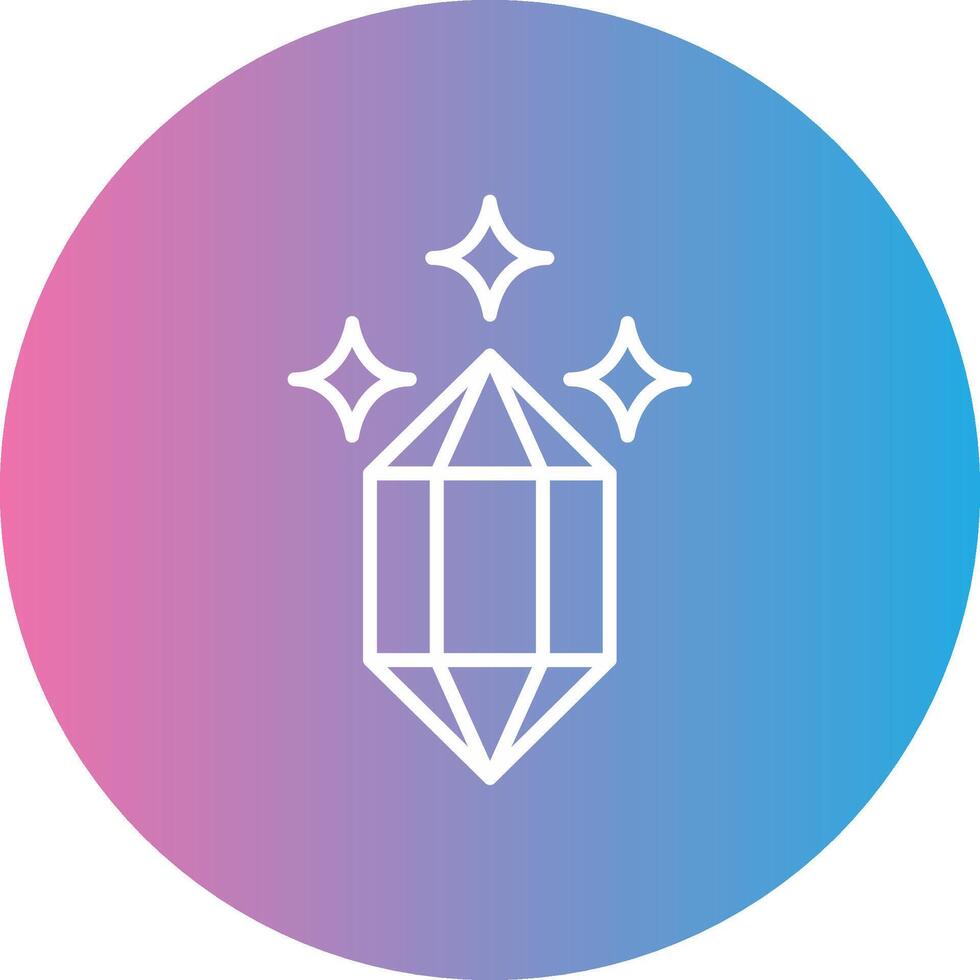 Quartz Line Gradient Circle Icon vector