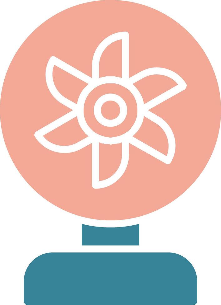Ventilation Glyph Two Color Icon vector