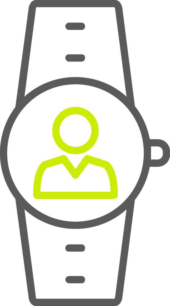 User Line Two Color Icon vector
