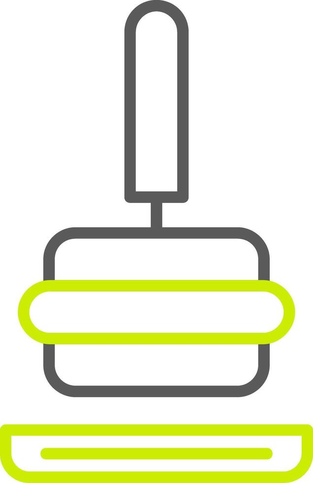 Tamper Line Two Color Icon vector