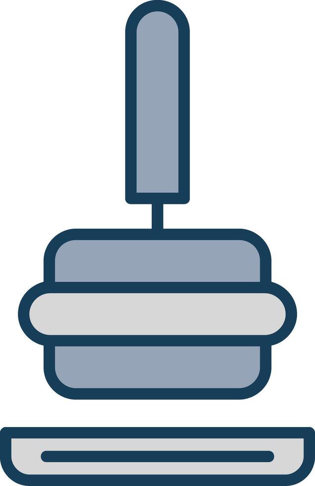 Tamper Line Filled Grey Icon vector