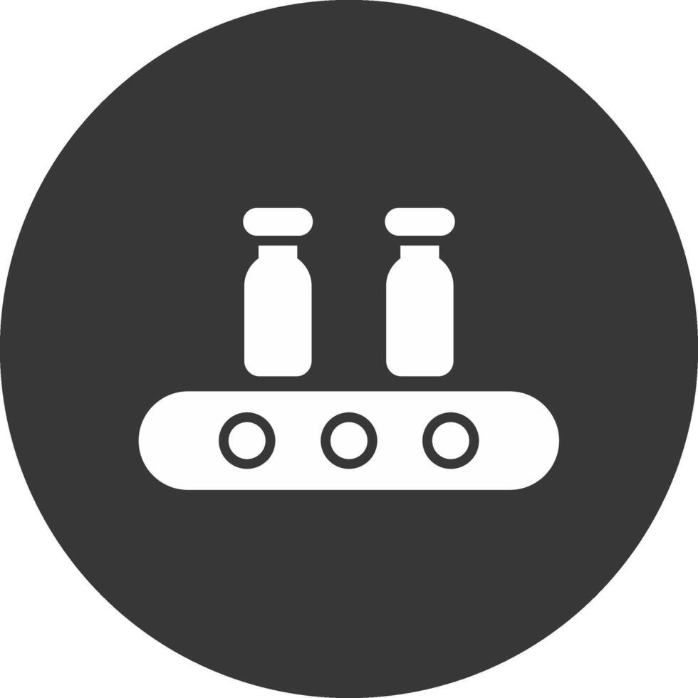 Assembly Glyph Inverted Glyph Inverted Icon vector