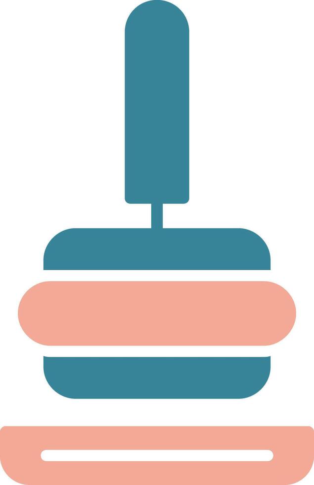Tamper Glyph Two Color Icon vector