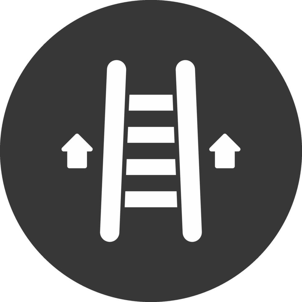 Ladder Glyph Inverted Icon vector