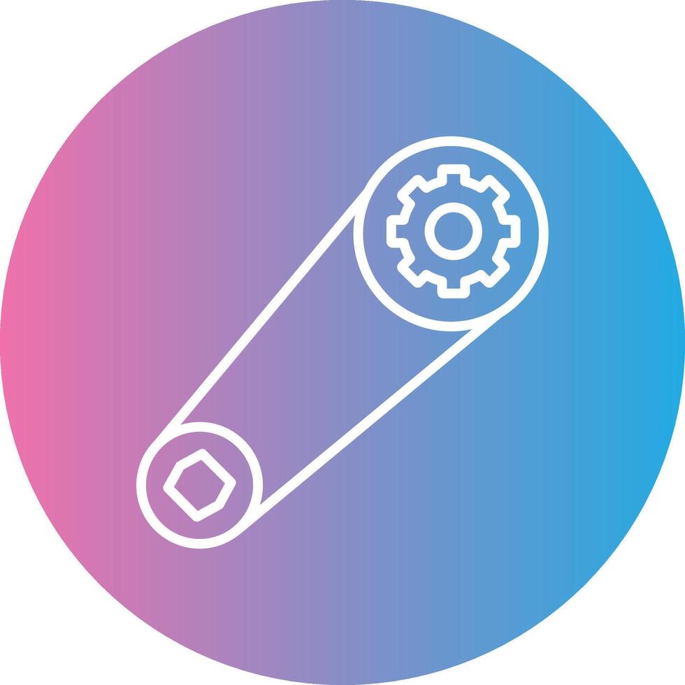 Belt Line Gradient Circle Icon vector
