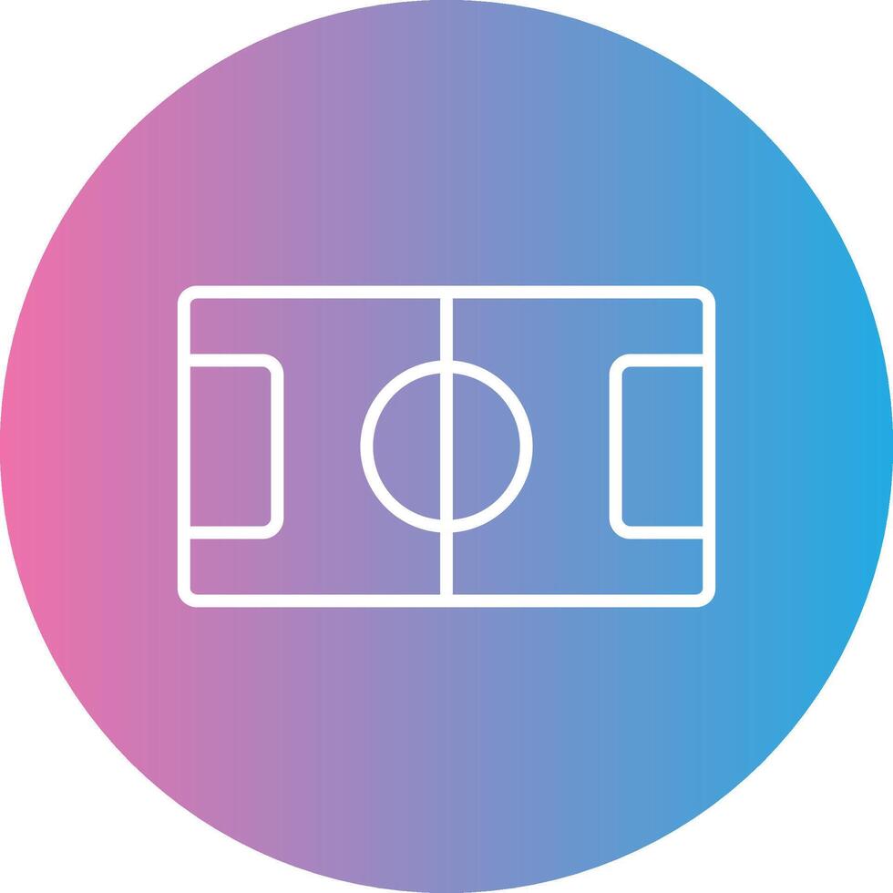 Table Football Line Gradient Circle Icon vector