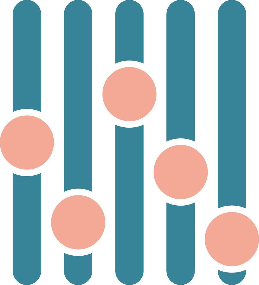 Volume Glyph Two Color Icon vector