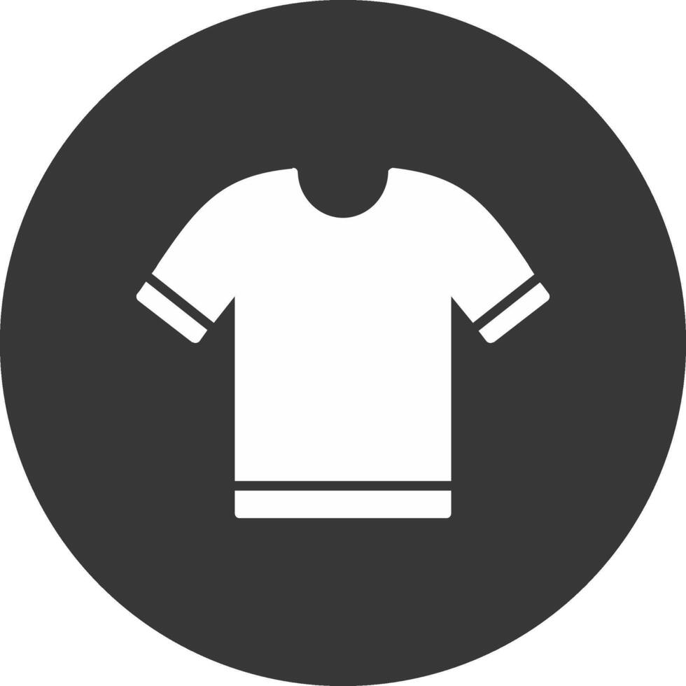 Shirt Glyph Inverted Icon vector