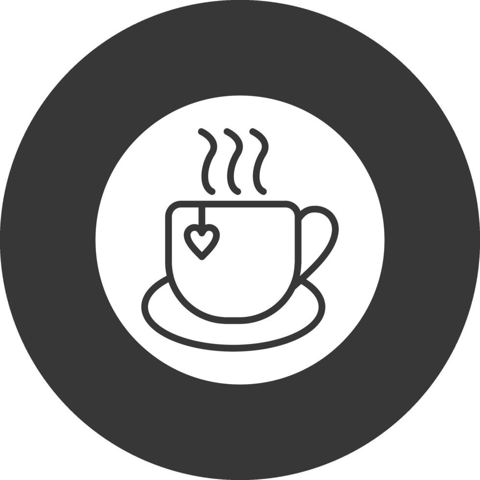 Mug Glyph Inverted Icon vector