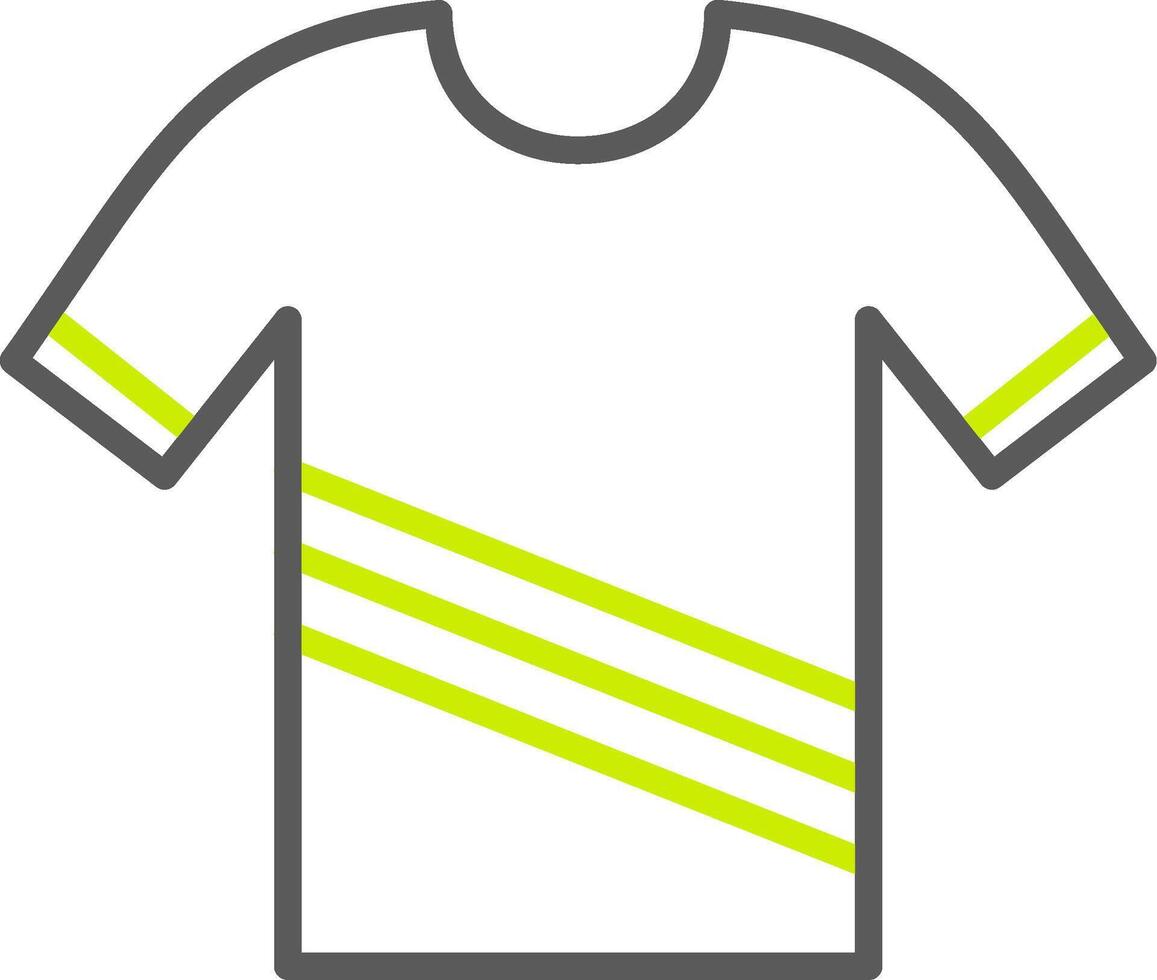 Shirt Line Two Color Icon vector