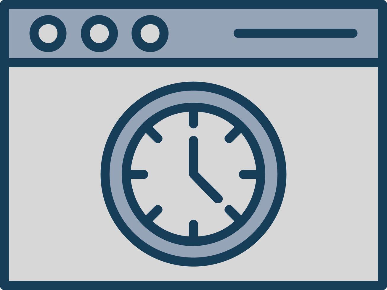 Page Speed Line Filled Grey Icon vector
