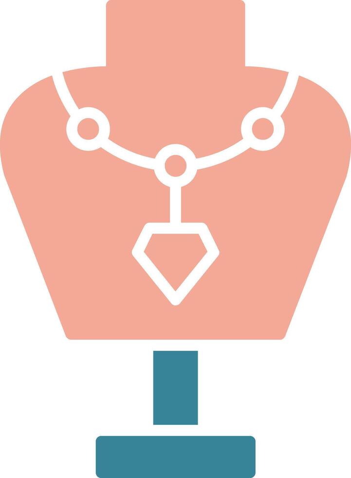 Mannequin Glyph Two Color Icon vector