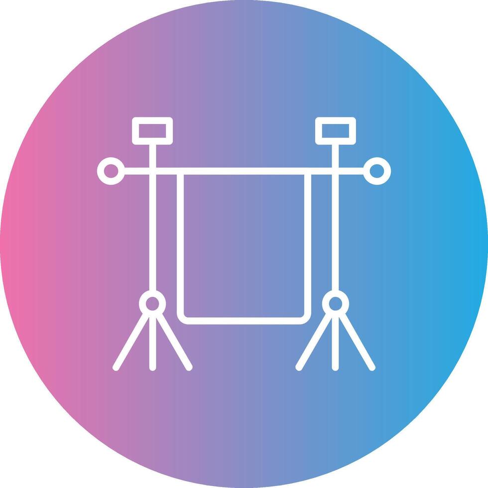 Chroma Line Gradient Circle Icon vector