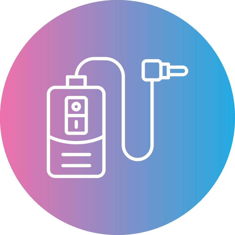 Timer Line Gradient Circle Icon vector