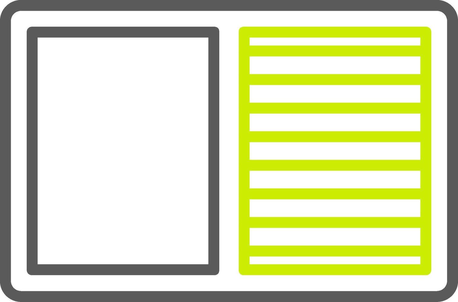 Contrast Line Two Color Icon vector