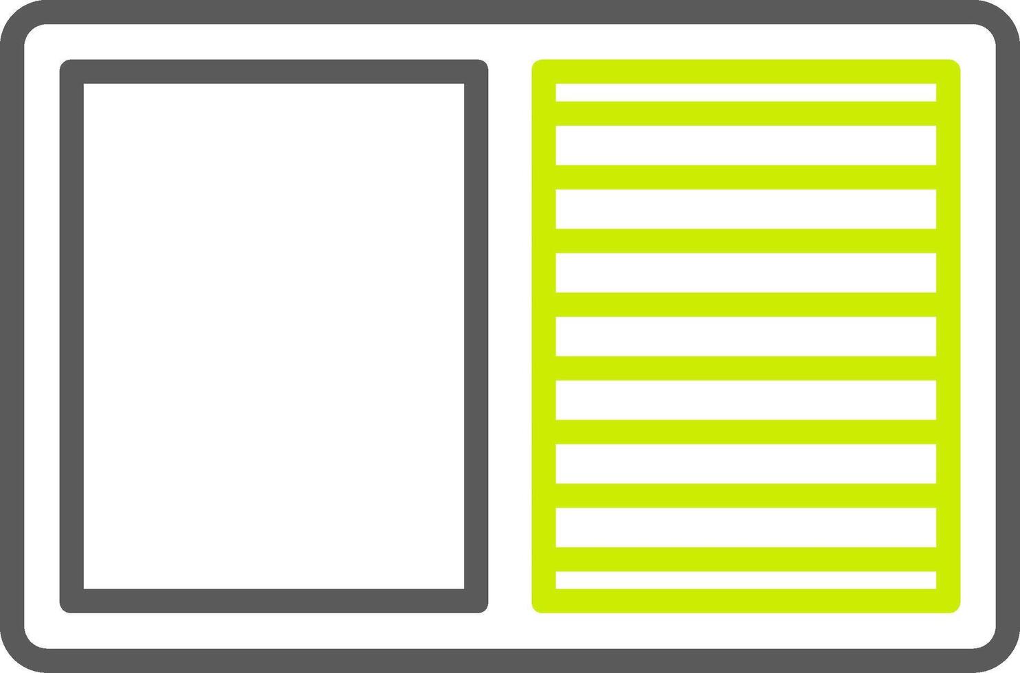 Contrast Line Two Color Icon vector