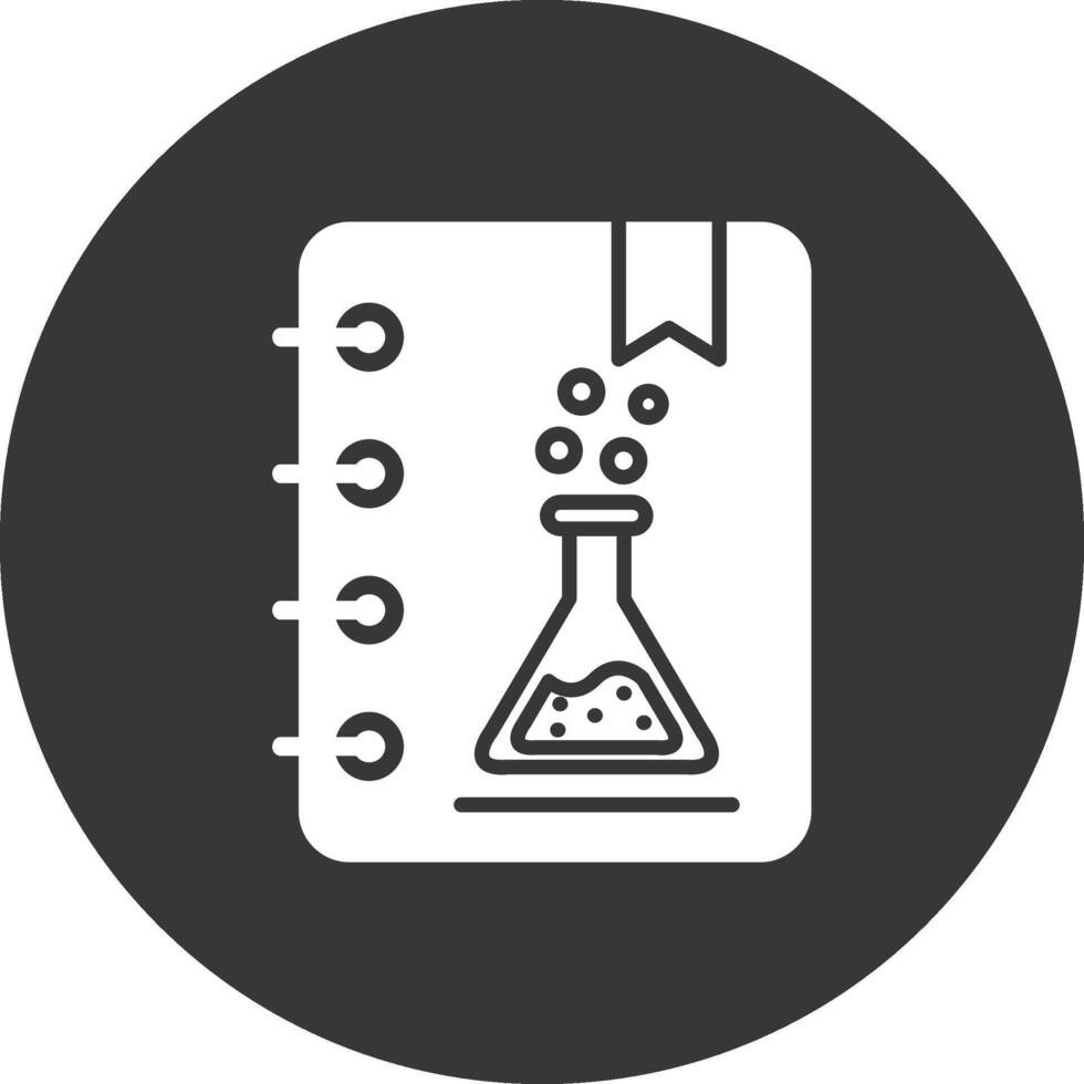 Book Glyph Inverted Icon vector