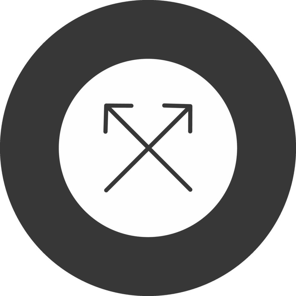 Split Glyph Inverted Icon vector